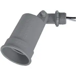 Gray Weatherproof Porcelain Socket Lampholder 1