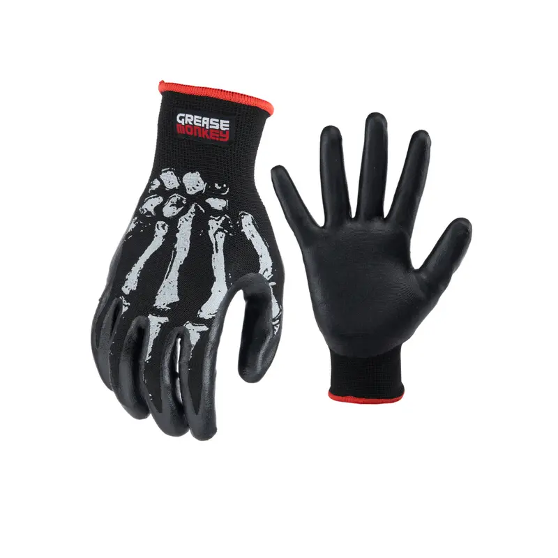 Grease Monkey Bones Foam Nitrile Gloves 1