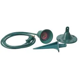Green Flood Light Holder With Cord 1