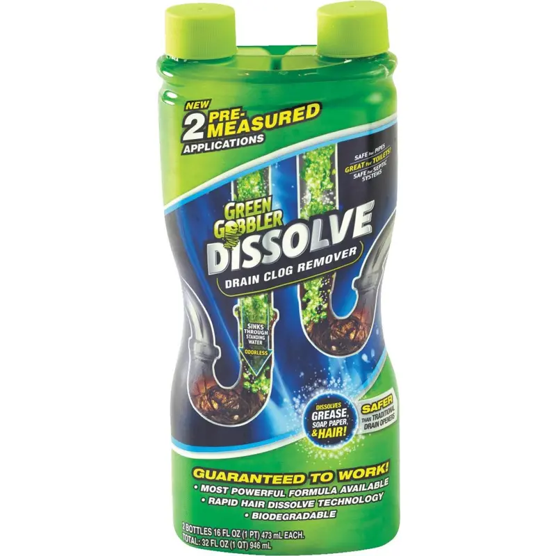 Green Gobbler Dissolve 32 Oz. Gel Drain Opener (2-Pack) 1