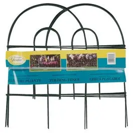 Green Round-Top Garden Fence, 18-In. X 8-Ft. 1