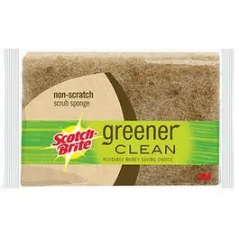 Greener Clean Scrub Sponge, Natural Fiber, 3-Pk. 1