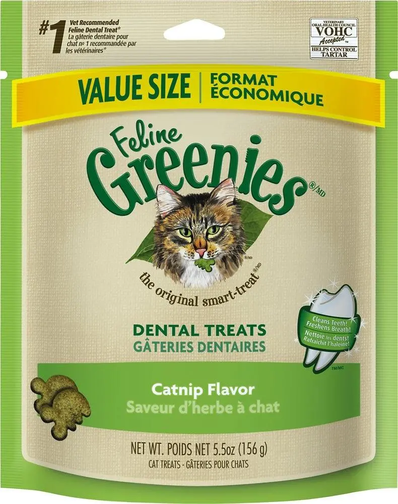 Greenies Feline Dental Catnip Flavor Cat Treats 1