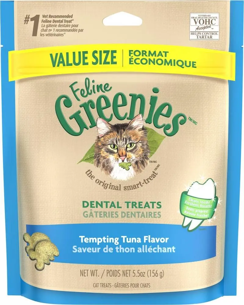 Greenies Feline Dental Tempting Tuna Flavor Cat Treats 1