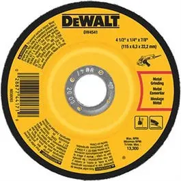 Grinding Wheel, 4.5 X 1/4 X 7/8-In. 1