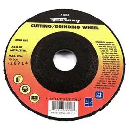Grinding Wheel, Type 27, 4.5 X 1/8-In. 1