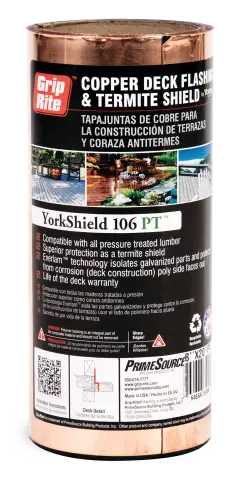 Grip-Rite Copper Flashing And Termite Shield 1