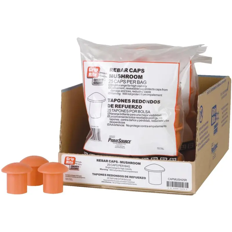 Grip-Rite Orange Rebar Cap (25-Pack) 1