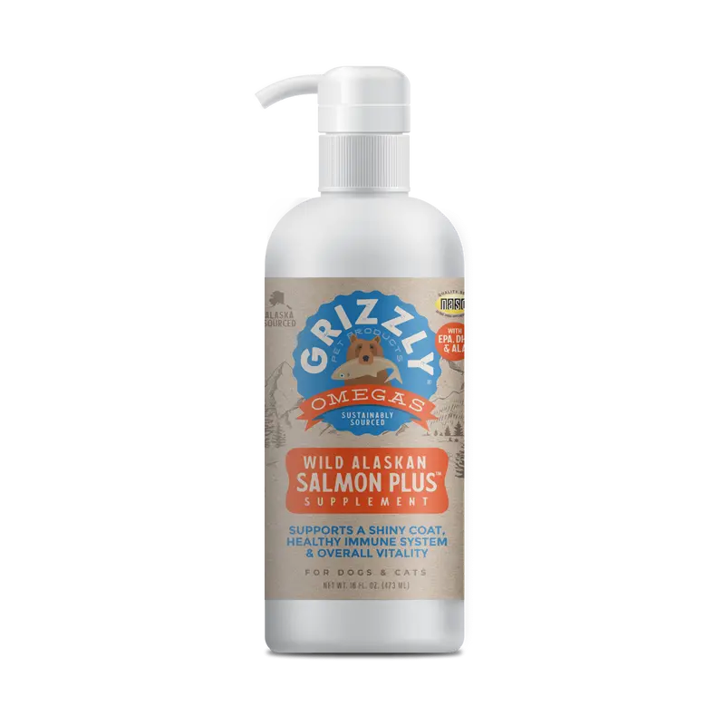Grizzly Dog Cat Salmon Oil Plus 1