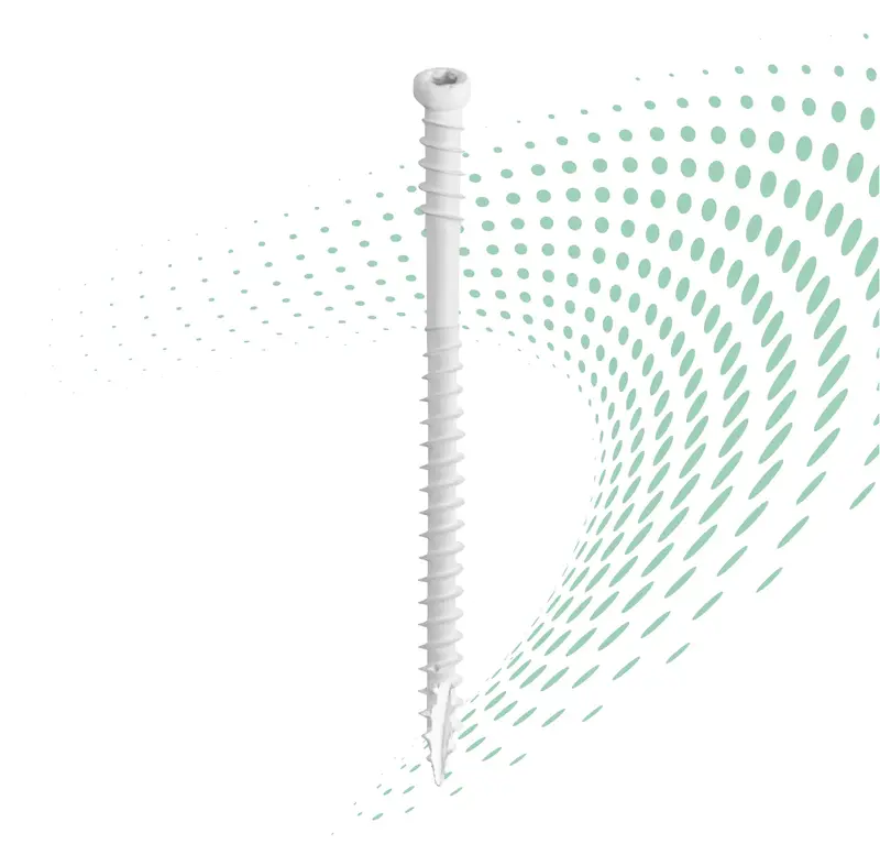 Grk Fasteners White Rt Composite™ Exterior Trim Screw 1
