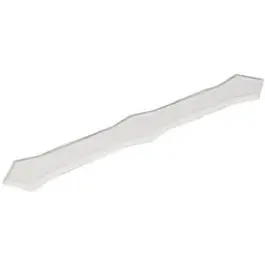 Gutter Downspout Band, White Aluminum, Fits 2 X 3-In. & 3 X 4-In. Downspout 1