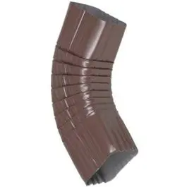 Gutter Side Elbow, Style B, 75 Degree, Brown Aluminum, 3 X 4-In. 1