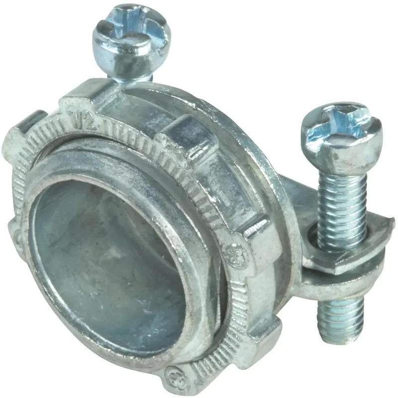 Halex Die Cast-Zinc Clamp 10-3 Wire Size Box Connector (5-Pack) 1
