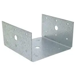 Half Post & Column Base, 18-Ga. Steel, 6 X 6-In. 1