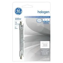 Halogen Quartz Bulb, Clear, 3-1/4 In., 150-Watts 1