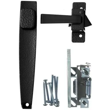 Hampton Products Push Button Latch For Screen And Storm Doors, Black 1