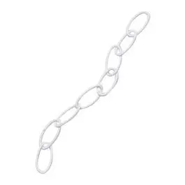 Hanging Plant Extender Chain, White, 36-In. 1