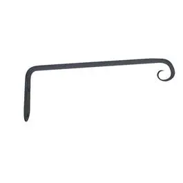 Hanging Plant Hook, Straight, Black, 10-In. 1
