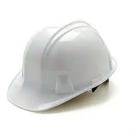 Hard Hat, Cap Style, Ratchet Adjustment, White 1