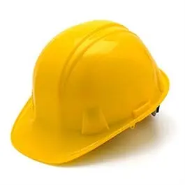 Hard Hat, Cap Style, Ratchet Adjustment, Yellow 1