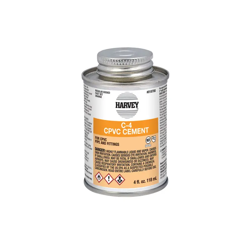 Harvey 4 Oz. C-4 Cpvc Regular Body Orange Cement 1