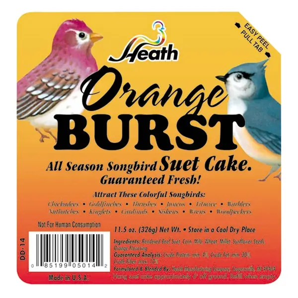 Heath Orange Burst Suet Cake 1