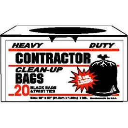 Heavy Duty Contractor Garbage/Refuse Bag, 20-Ct. 1