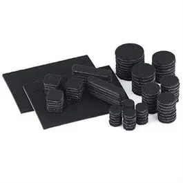 Heavy-Duty Felt Pads, Black, 105-Ct. 1