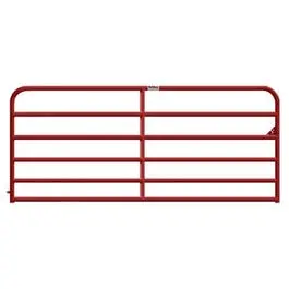 Heavy Duty Gate, 6-Rail, Red, 10-Ft. 1