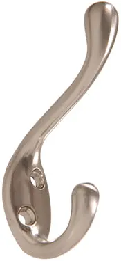 Heavy Duty Satin Nickel Coat/Hat Hook 1