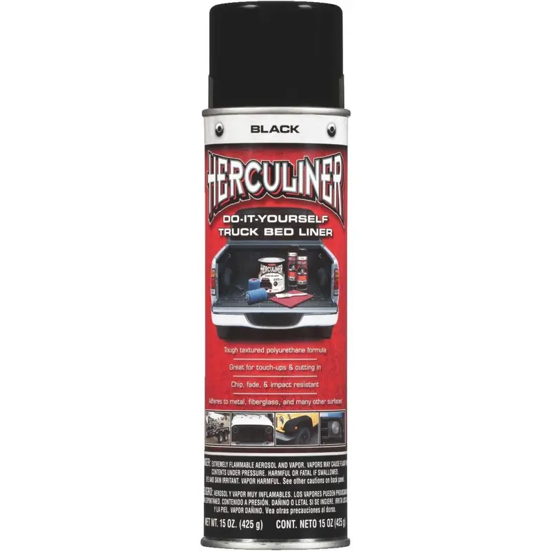 Herculiner 15 Oz. Black Truck Bed Liner Spray 1