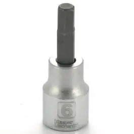 Hex Bit Socket, 3/8-In. Drive, 6Mm, 1