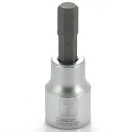 Hex Bit Socket, 3/8-In. Drive, 7Mm, 1