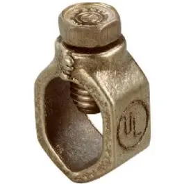 High Strength Ground Rod Clamp, Bronze, 0.5-In. 1