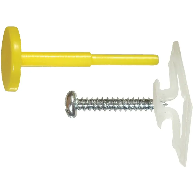 Hillman 3/8 In. Medium Yellow Plastic Pop Toggle Anchor (2 Ct.) 1