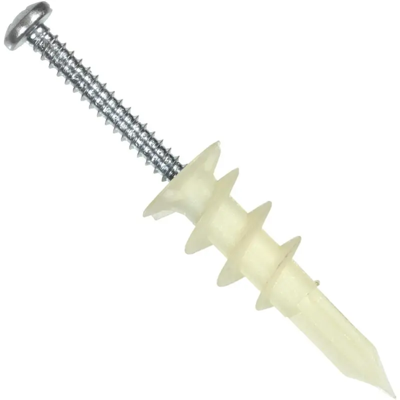Hillman #6 Nylon With Php Wallboard Self-Drilling Anchor (4 Ct.) 1