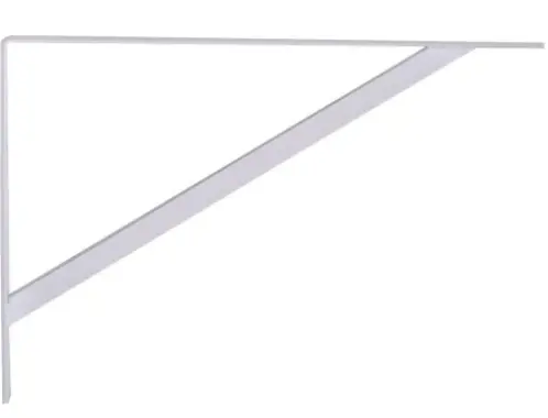 Hillman Group Hardware Essentials Shelf Bracket White (20" X 13") 1