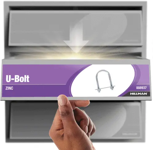 Hillman Group Hardware Essentials U-Bolt Round Saddle Zinc 1
