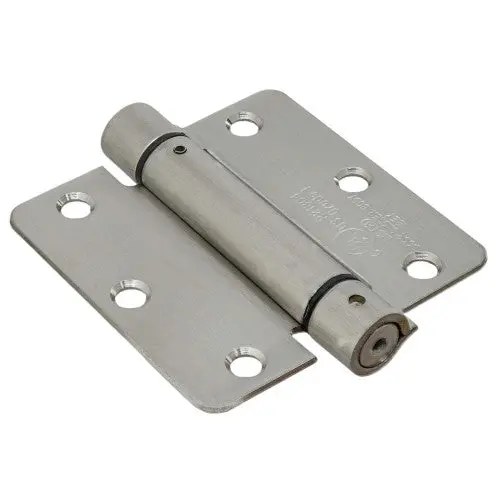 Hillman Hardware Essentials Adjustable 1/4" Round Corner Stainless Steel Spring Hinge 1