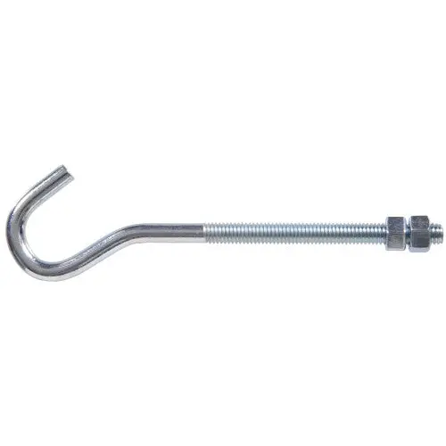Hillman Hardware Essentials Clothesline Hook Bolt With 2 Hex Nuts (3/8"-16 X 7-1/4") 1