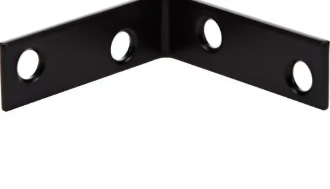 Hillman Hardware Essentials Corner Brace Black (2" X 5/8") 4 Pack 1