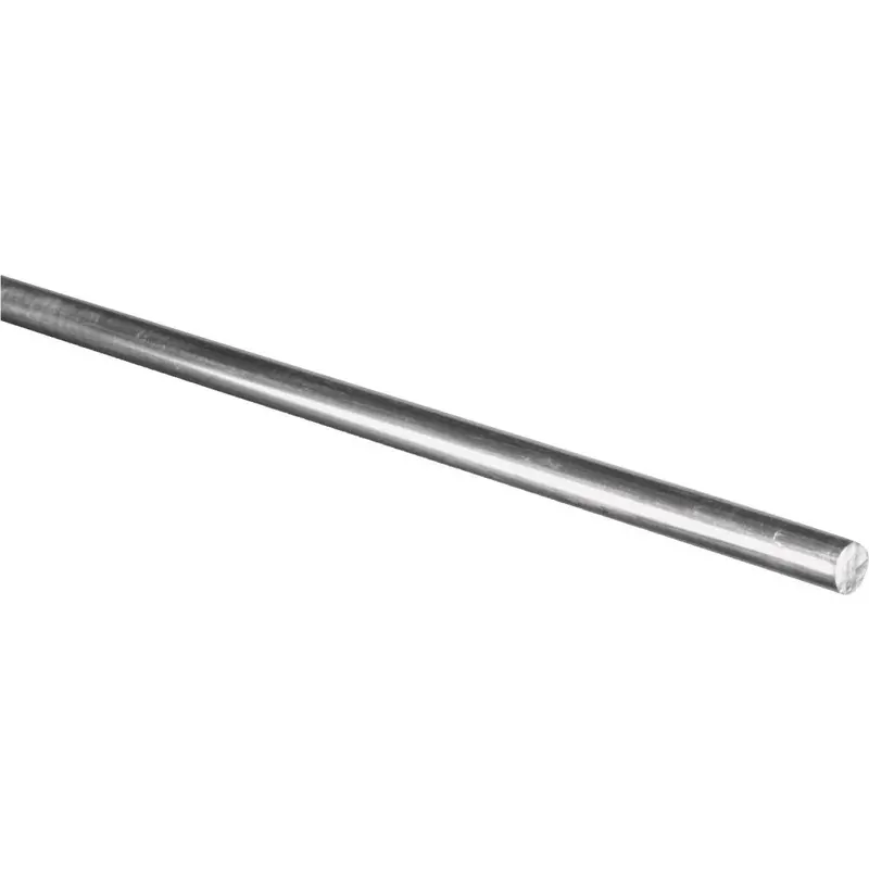 Hillman Steelworks Aluminum 1/4 In. X 3 Ft. Solid Rod 1