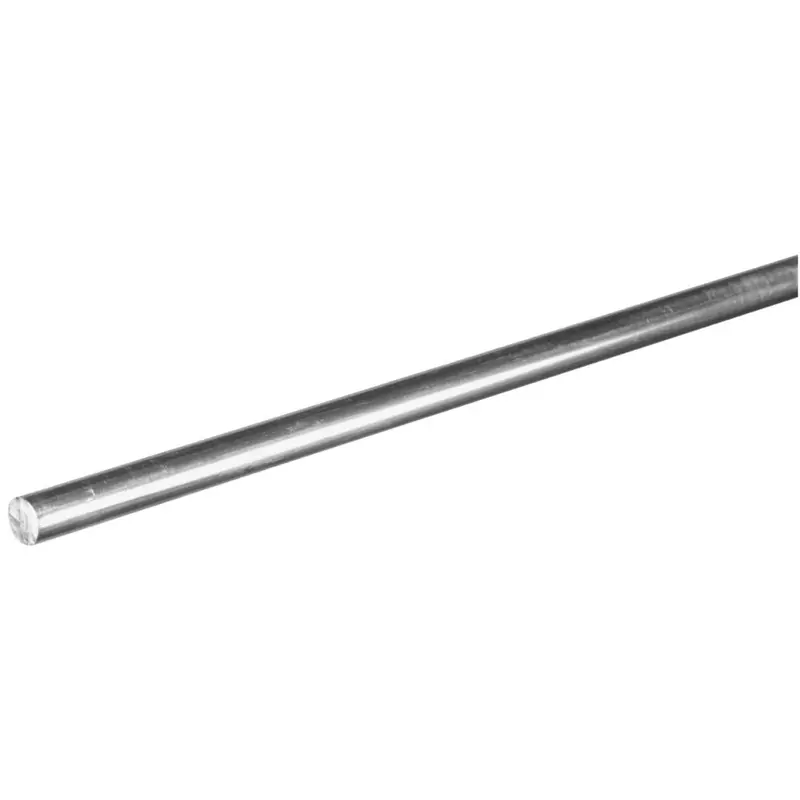 Hillman Steelworks Aluminum 1/4 In. X 4 Ft. Solid Rod 1
