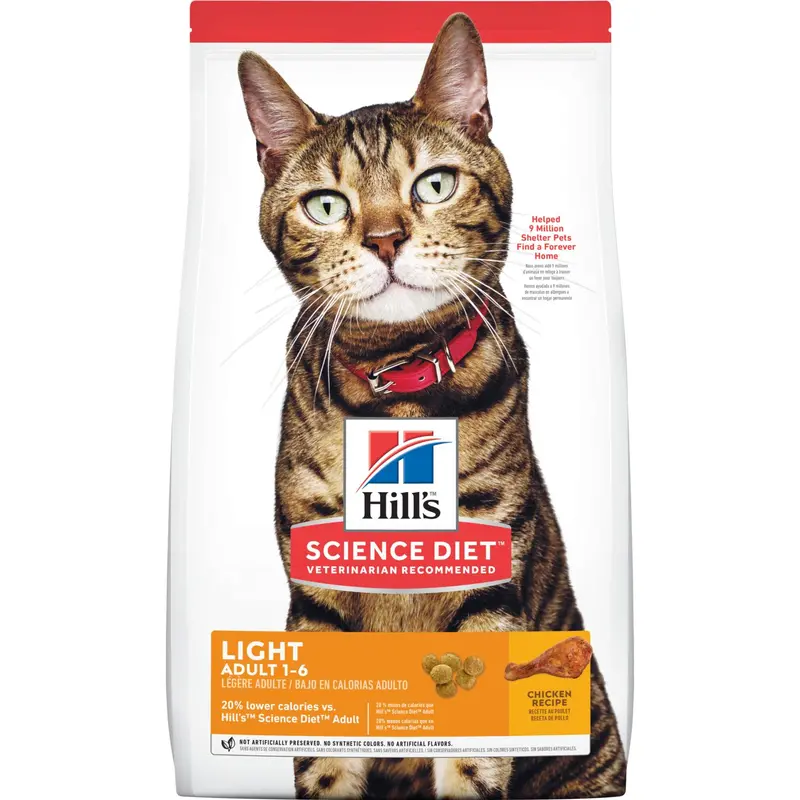 Hill's® Science Diet® Adult Light Chicken Recipe Dry Cat Food 1