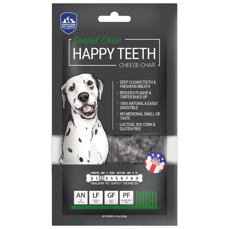 Himalayan Pet Supply Happy Teeth Cheese-Char Dental Chew 1
