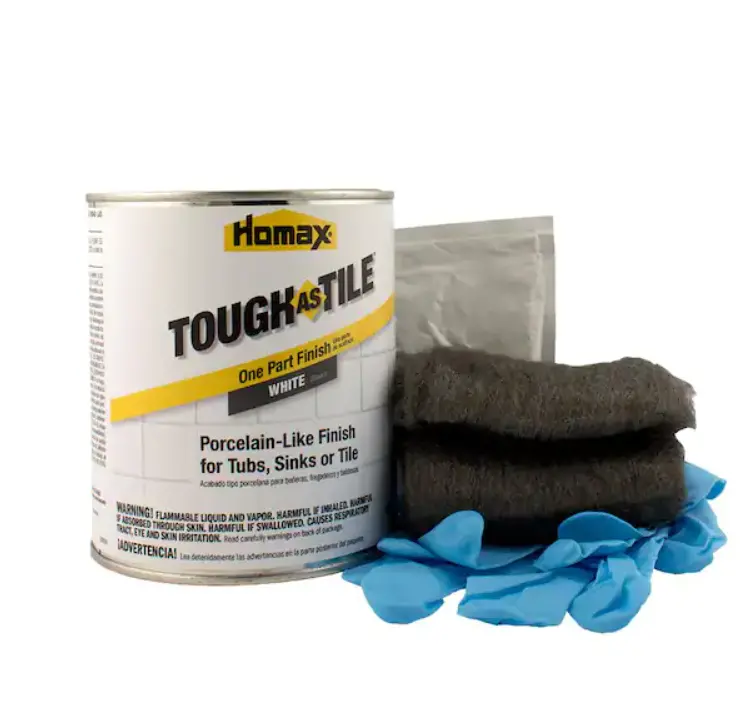 Homax Tough As Tile Brush On Tub Sink And Tile Refinishing Kit 1