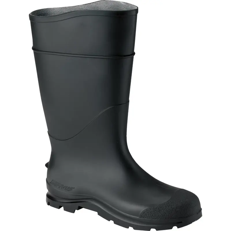 Honeywell Servus Men's Size 12 Black Plain Toe Pvc Rubber Boot 1