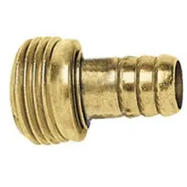 Hose Stem Replacement, 3/4-In. Male, Brass 1