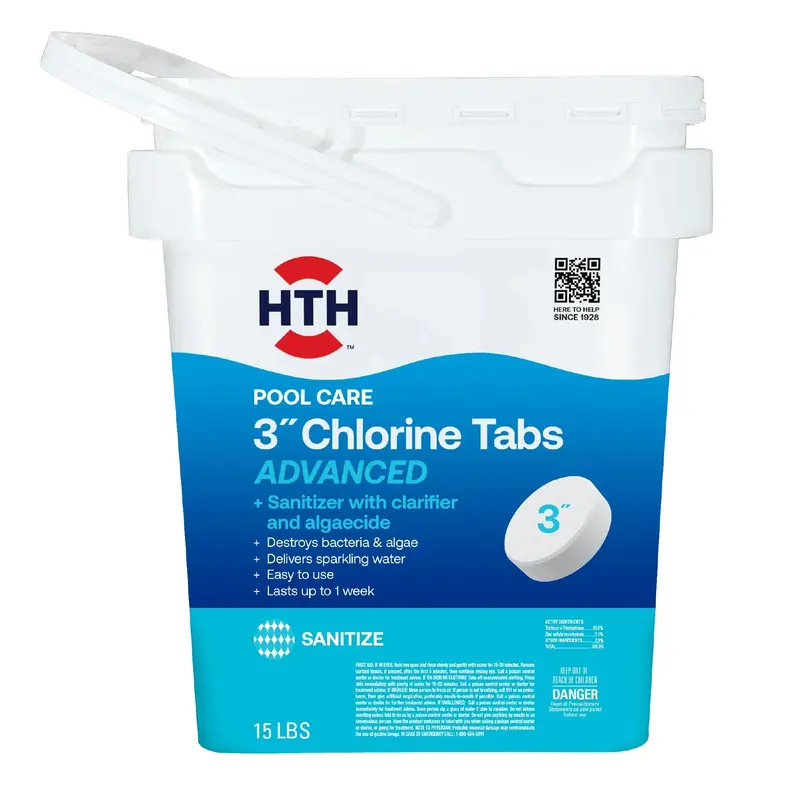 Hth® Pool Care 3" Chlorine Tabs Advanced 15 Lbs 1