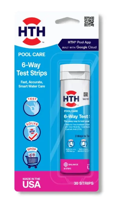 Hth™ Pool Care 6-Way Test Strips: Pool Test Strips 1